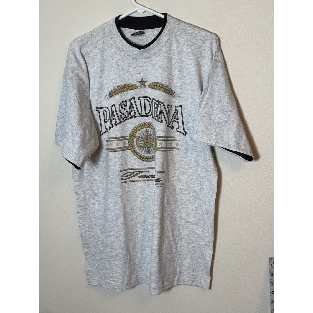 Vintage 1996 Pasadena Texas Single Stitch T-Shirt Signal Sport Size L USA